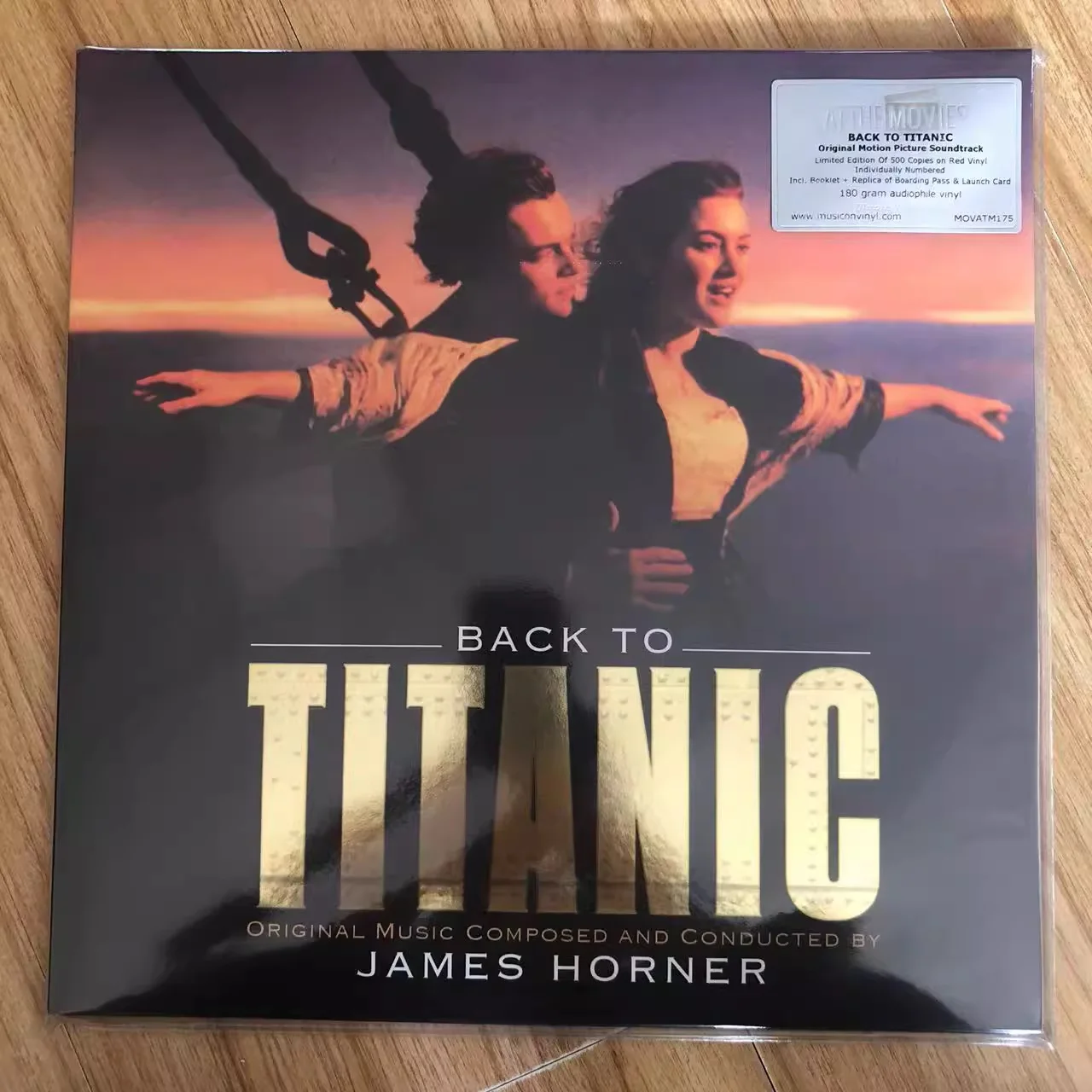 New 33 RPM 12 inch 2 Red Vinyl Records LP Disc Limited Version Collection Classical Film Soundtrack Music Songs Back To Titanic