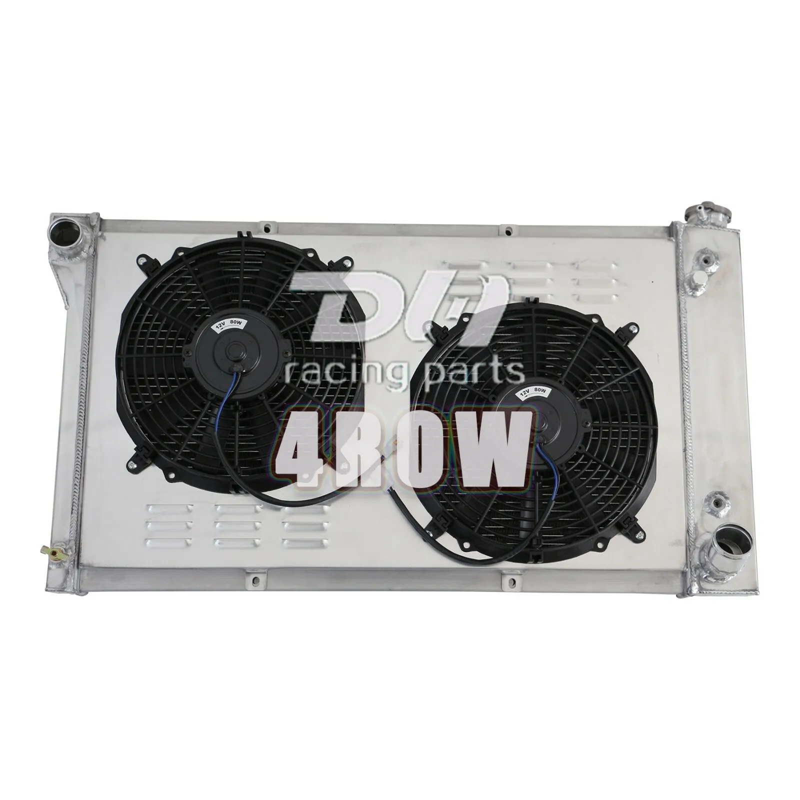 4 Baris Radiator Aluminium & Selubung & Kipas Cocok 1967-1972 GMC C/K 15/1500 25/2500 CC369