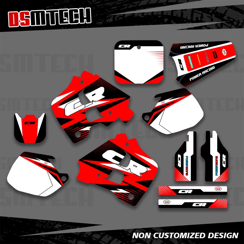 

DSMTECH для HONDA CR125 CR 125 1991, 1992, CR250 CR 250, полная графика, наклейки, фон для мотоцикла 001