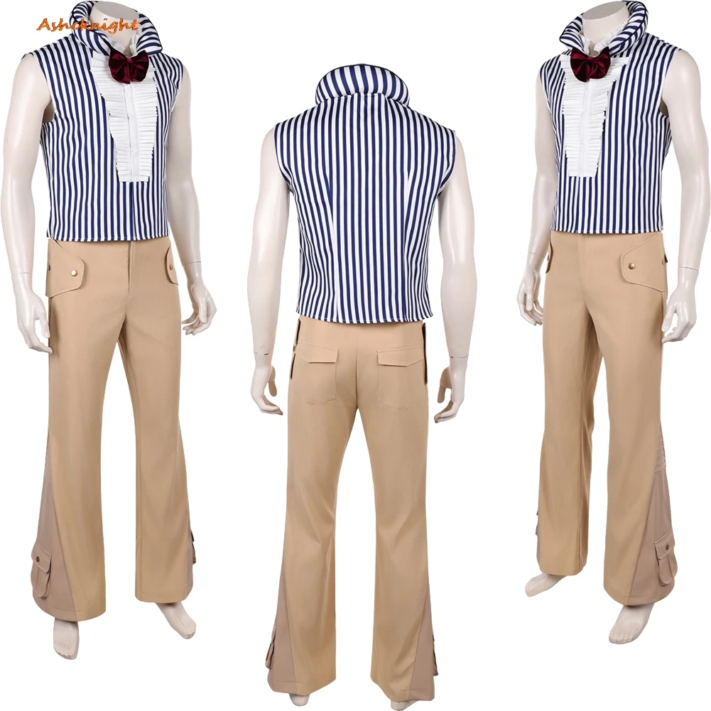 

2026 Live Action TV Pirate Cosplay Mr. 3 Top Pants Clothes Men Party Disguise Roleplay Outfits Suit Halloween Costume Carnival