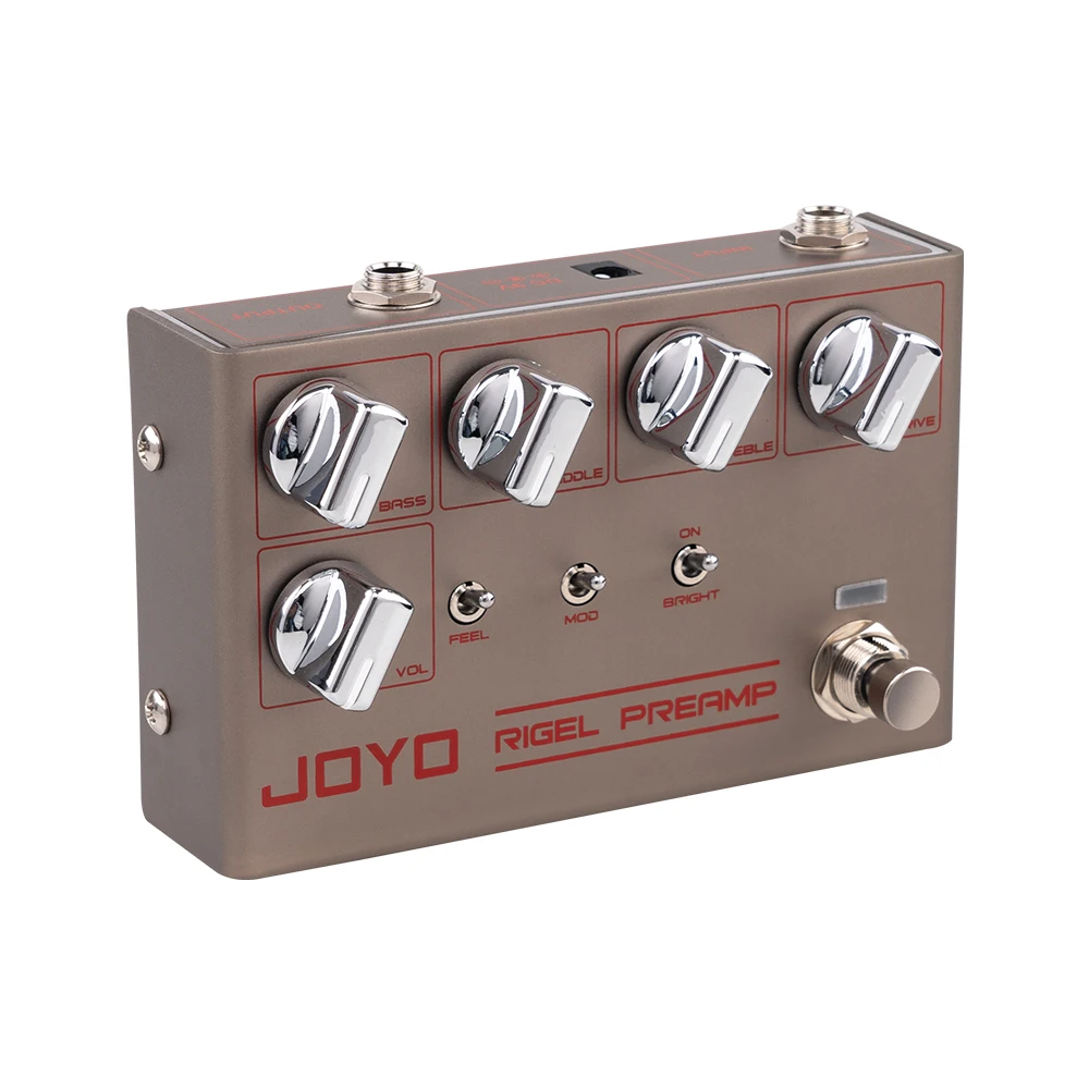 JOYO R-24 RIGEL PREAMP High Gain Overdrive Preamp Simulation Pedal 3 Band EQ Clean Futuristic Tone Ideal for Electric Guitar view 3