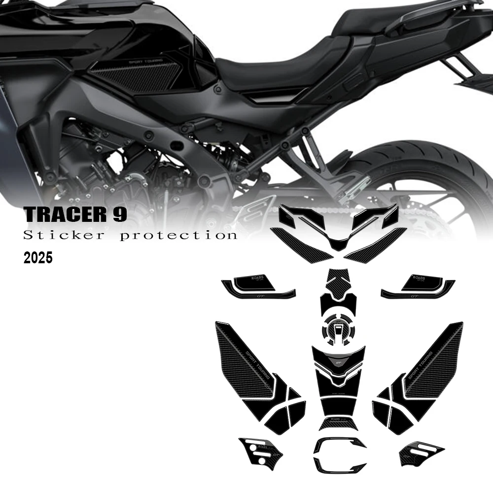 

Для Tracer 9 GT Tracer 9GT 2025 мотоцикл 3D гелевая защита полный обтекатель наклейка защитный комплект