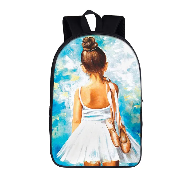 Ballett tänzer Rucksack Kinder Schult aschen für Teenager-Mädchen Frauen lässige Umhängetasche Kinder Schule Rucksack leichte Tasche