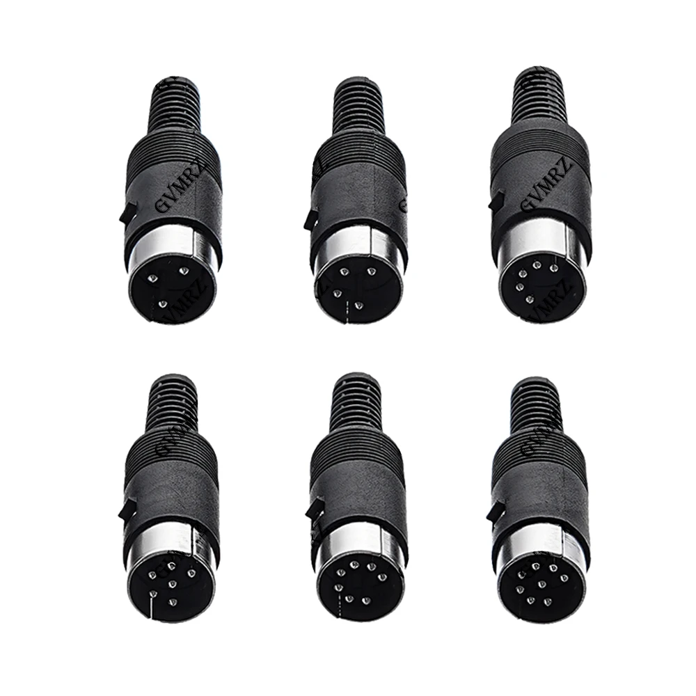 2PCS/lot 3P 4P 5P 6P Panel Mount Male Female Jack DIN Adapter MIDI Cable Connector 3/4/5/6/7/8PIN
