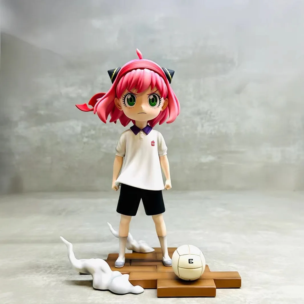 

Anime Character Spy Family Figurine, Football Ania And Practice Ania Figurine Model Desktop Ornament