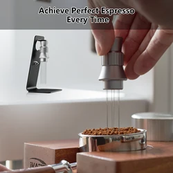 Ikape espresso wdt werkzeuge, verstellbarer espresso rührer für barista, nadeln espresso verteiler werkzeug mit magnetst änder