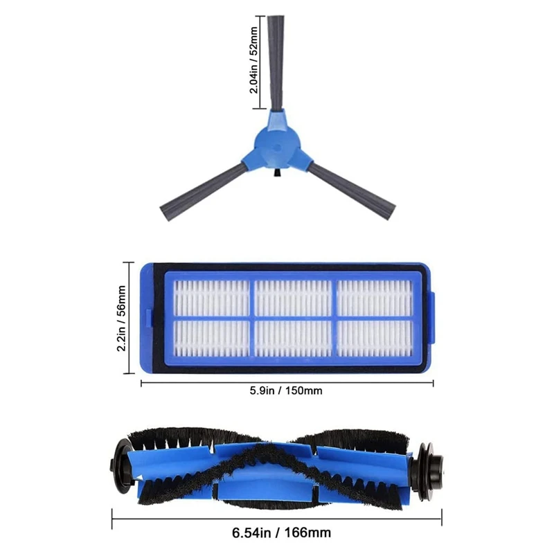 Replacement Parts Main Brush Side Brush HEPA Filter For Eufy Robovac 11S Max 15C Max Robotic Vacuum Cleaner Accessories