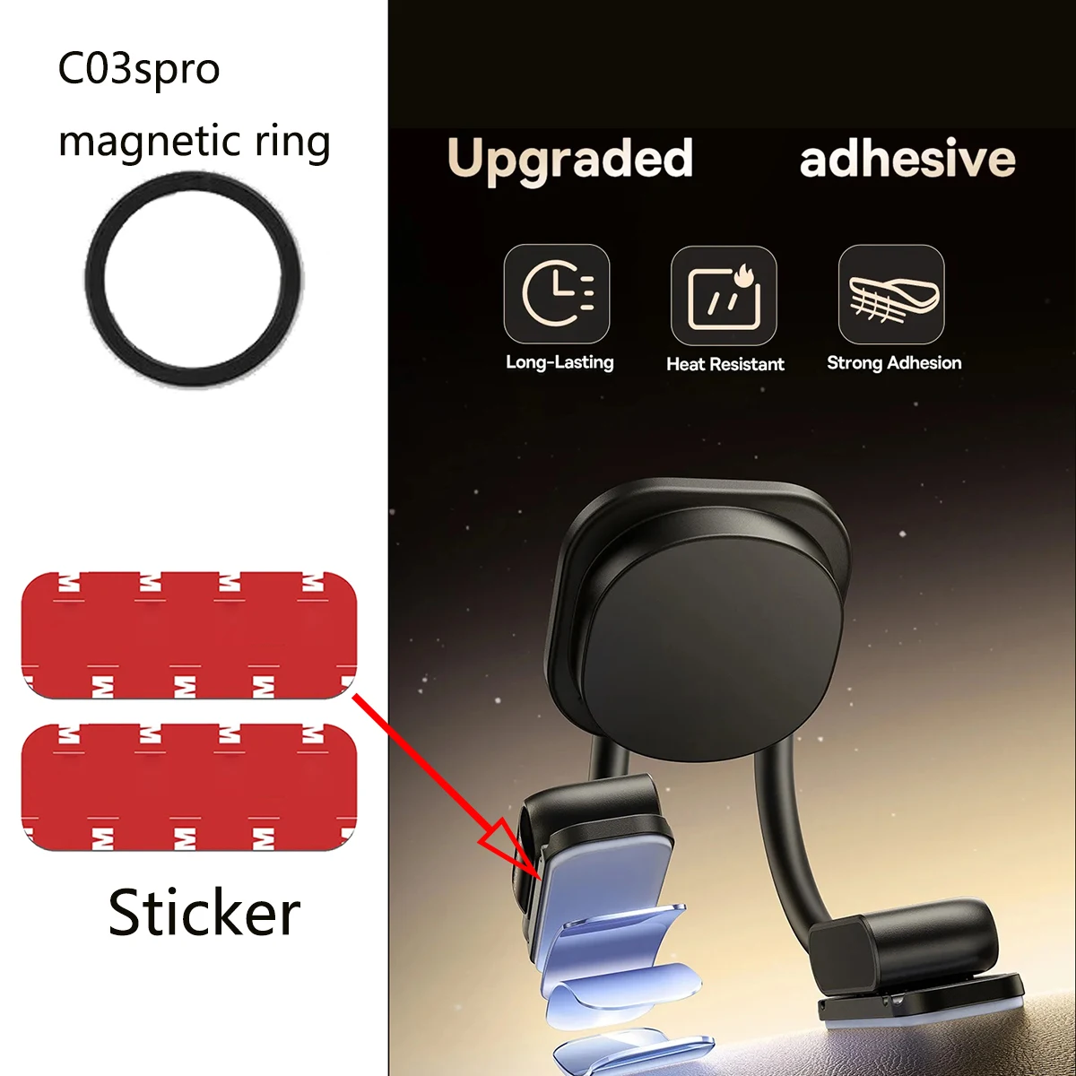 

for Baseus C03s Magnetic Car Mount Accessories for Baseus C03spro magnetic ring for Baseus C03spro Sticker