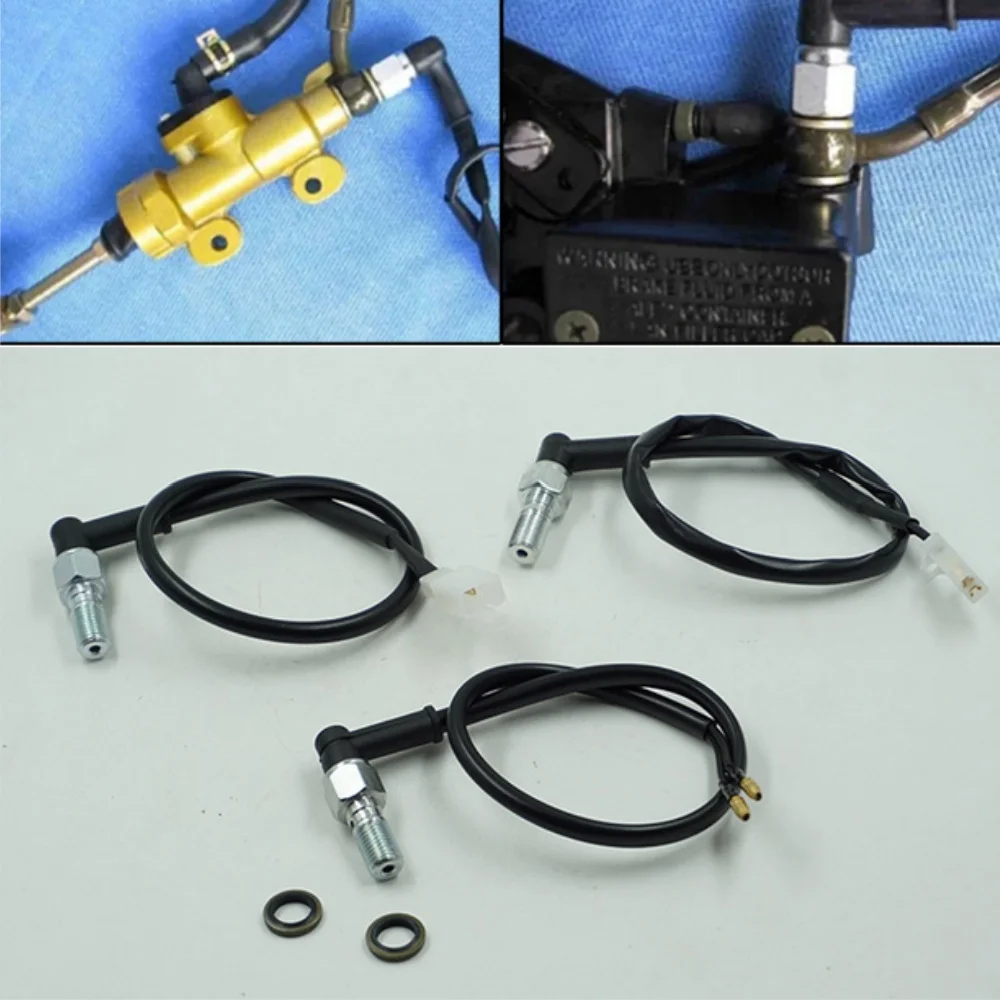 

Motorcycle Accessories Brake System Switch Wire Motorcycle Hydraulic Brake Pressure Rear Light Switch Hollow Bolt Universal