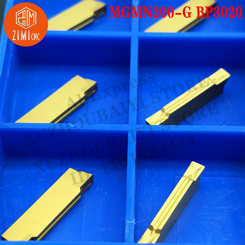 MGMN200-G BP3020 كربيد حشو إدراجات معدنية مشقوقة باستخدام الحاسب الآلي رقاقة سريعة حامل خارجي أدوات القطع أدوات تحول MGMN