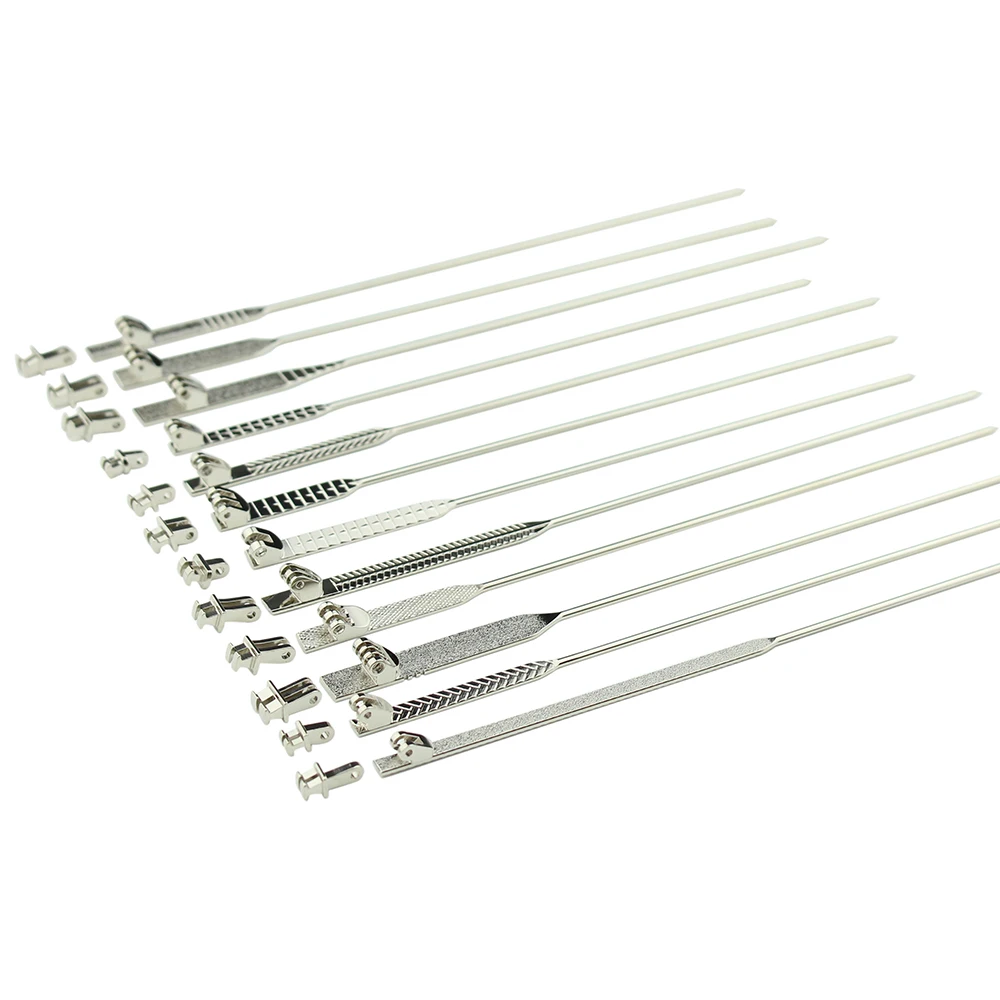 10pairs Glasses Metal Wire Core With Male And Female Hinge Acetate Eyeglasses Repair Part Sharp End