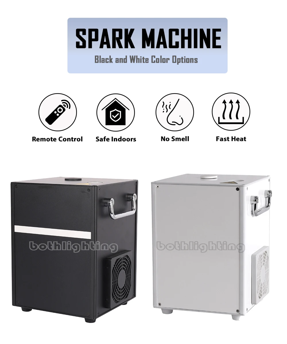2pcs With flight Case 650W Cold Spark Machine Stage Equipment Effect Dmx512 Sparkular Machine for Dj Wedding