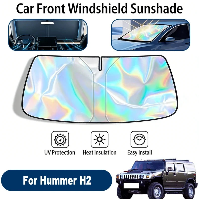 

Car Windshield Sun Shade UV Reflective Sun Visor Protection Cover For Hummer H2 2002-2009