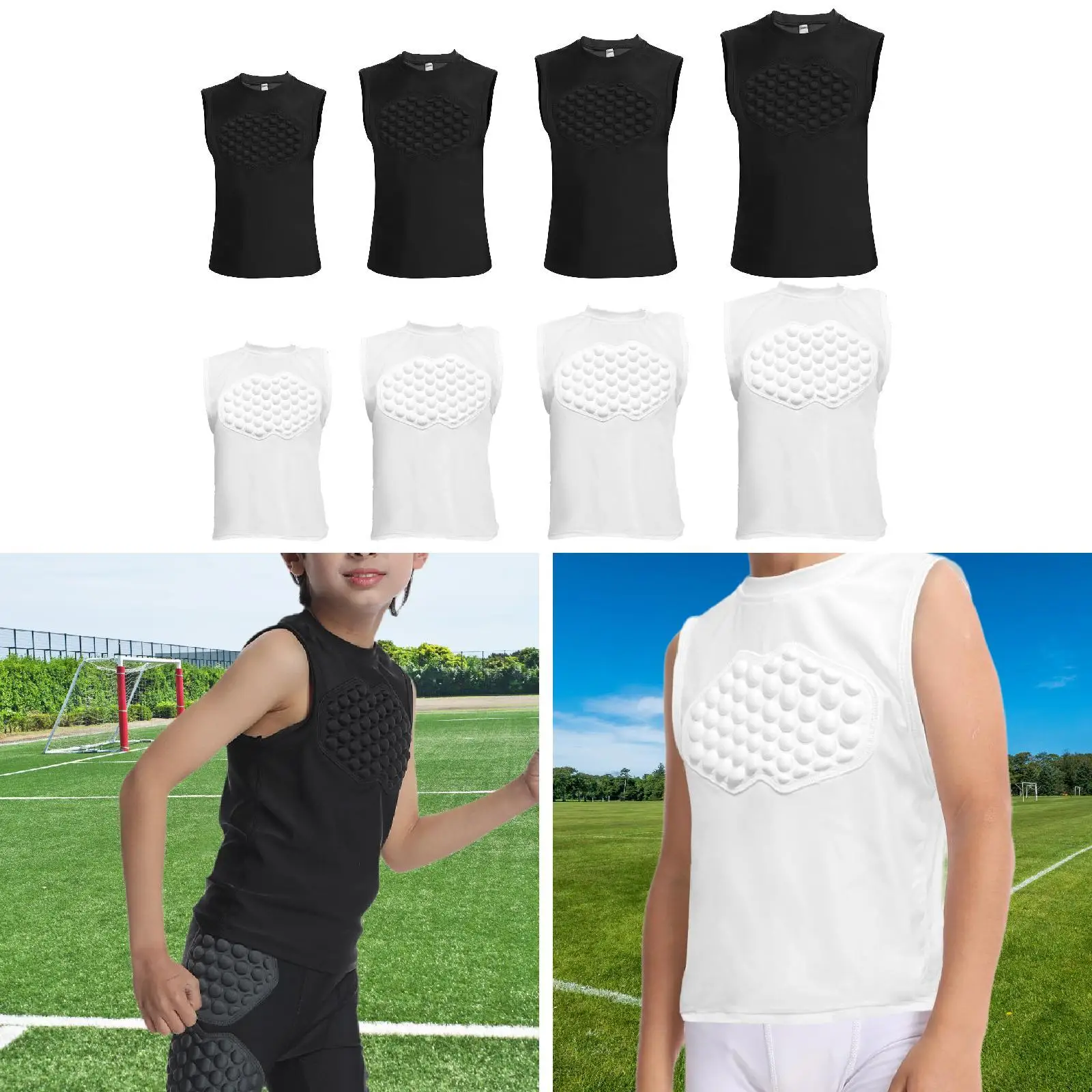 Basketball Chest Protector Vest Rib Protector for Baseball Training Softball