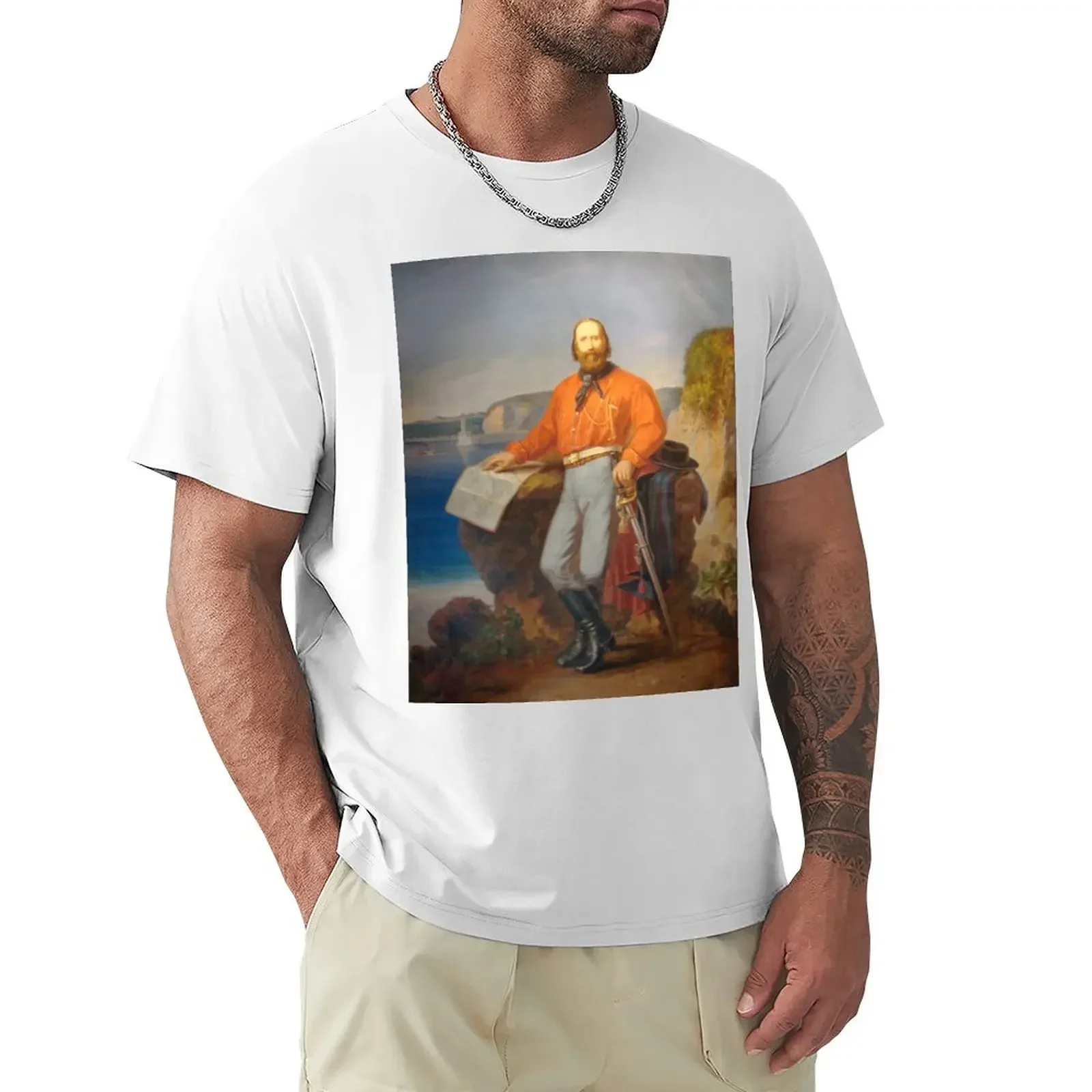 Giuseppe Garibaldi - Carlo Garacci T-Shirt korean fashion summer clothes mens big and tall t shirts