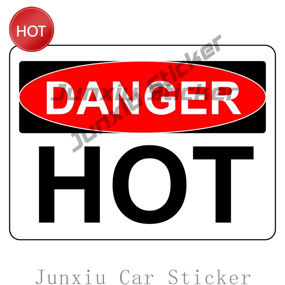 Danger Hot PVC Safety Sticker For Equipment Panels And Workplace Entrance Doors Workplace Hazard Awareness Decal