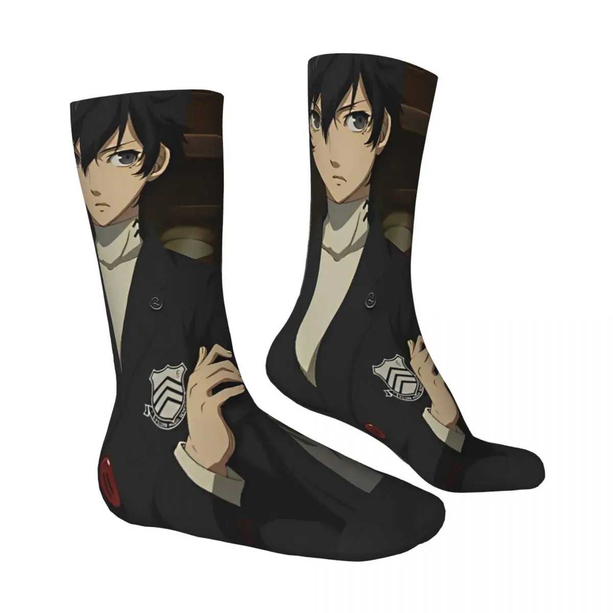 Couple Socks Akechi And Ren Stockings Winter Leisure Warm Soft Socks Design Skateboard Non Slip Socks