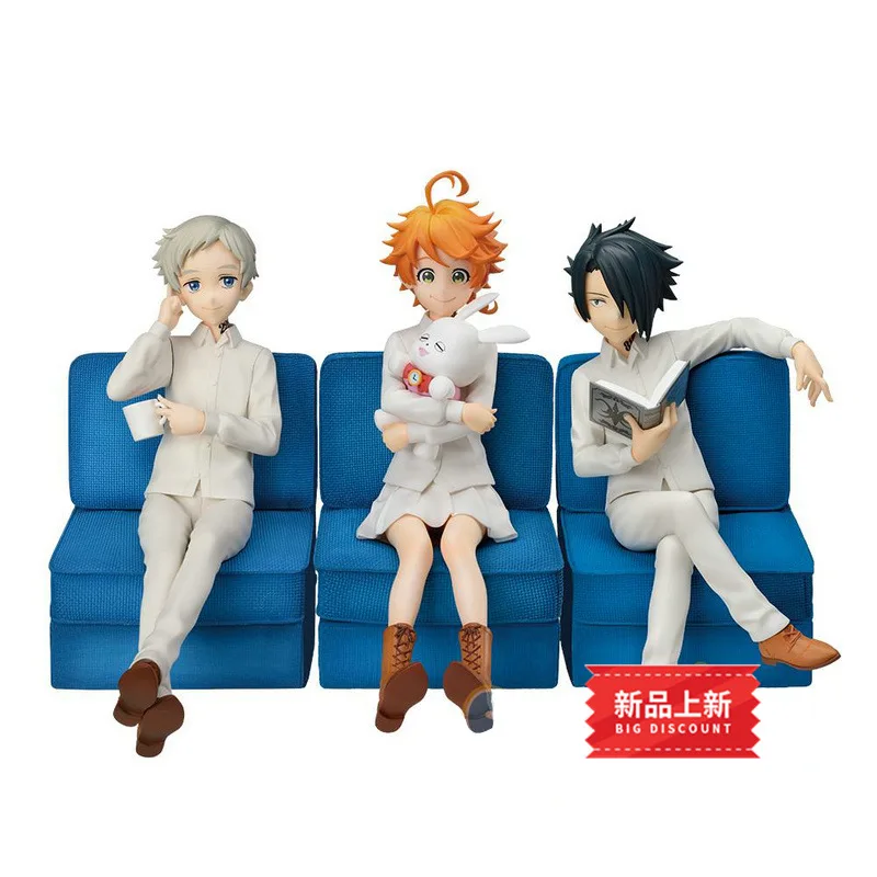 The Promised Neverland Emma Norman Ray PVC Action Figure Toys 130mmThe Promised Neverland Anime Figurine