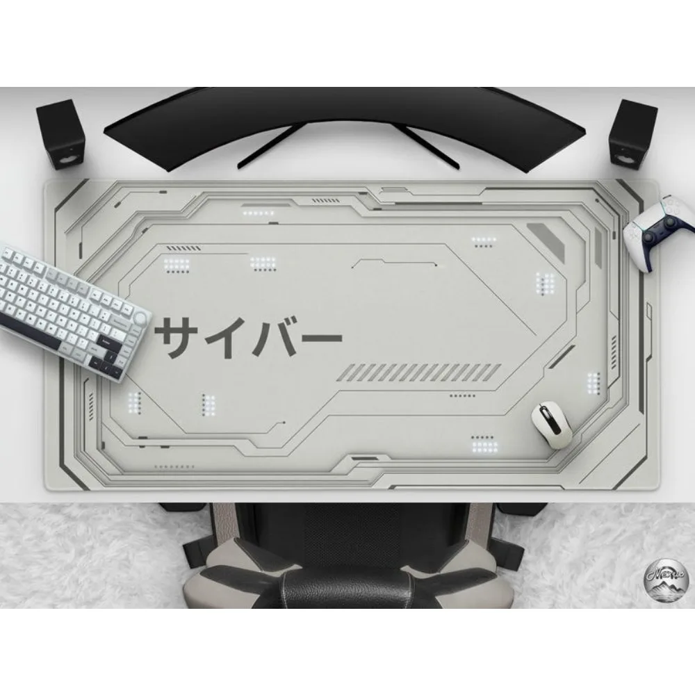 Cyberpunk Desk Mat, Futuristic Sci-Fi Design,teclado mecânico desk organizers and trays desk accessories tapis de souris
