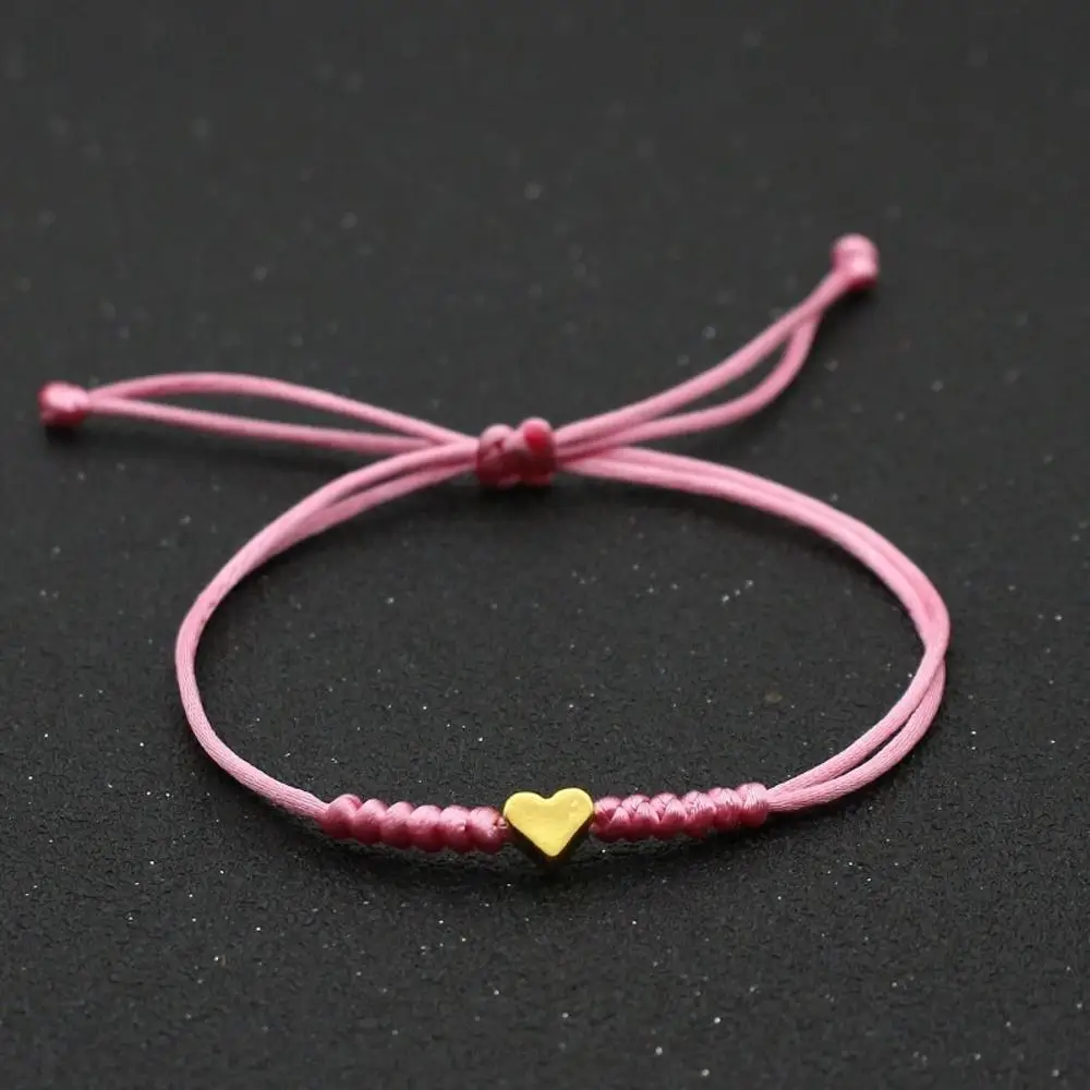 Love Bracelet Red String Bracelet Couple Hand-Woven Adjustable Red Rope Bracelet Jewelry for Couples Sisters and Friends