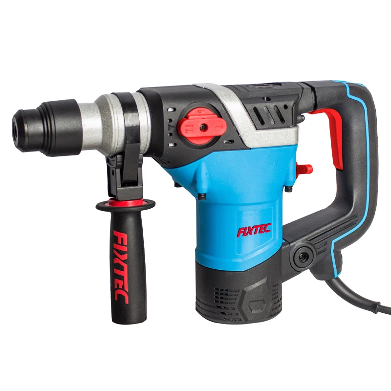 

FIXTEC Rotary Hammer Drill With Electric Rotary Hammer Power Tools 1050W 5J Rotary Jack Hammer Drill Machine