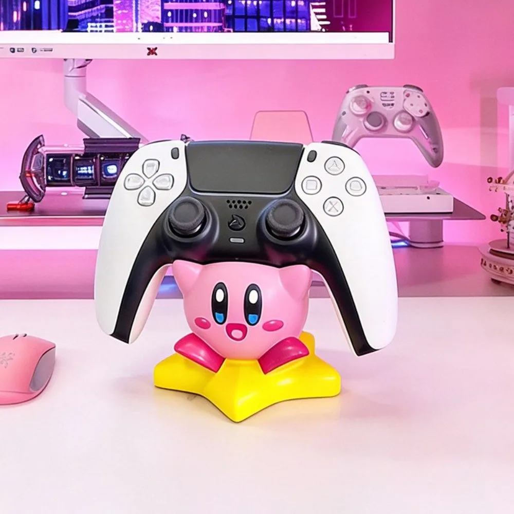 Cute Kirby Game Controller Stand, Desktop Gamepad Holder, Console Storage Rack, Room Decor, Boys Girls Gift view 2