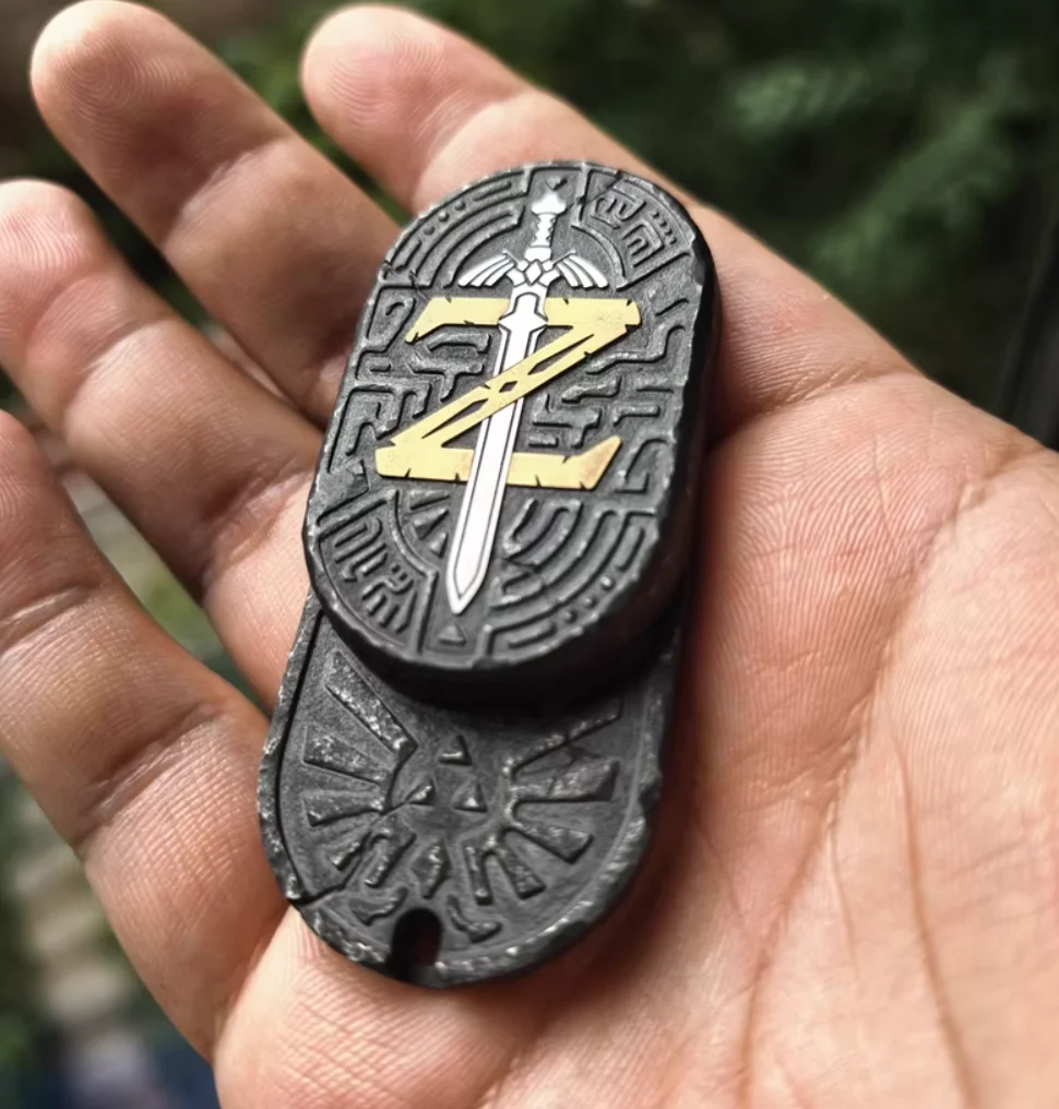 USATO EDC Mot Bright Stone Pattern Zelda Rhythm slider push Giocattoli di decompressione