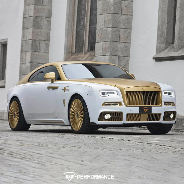 Dry Carbon Fiber M Style Car Front Rear Bumper Grilles Side Fenders Side Skirts Body Kit for Rolls Royce Wraith Modified Car Kit