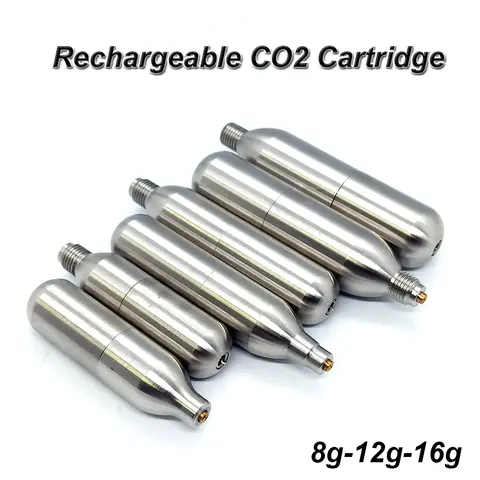 CO2 Refill Tank Refillable Cartridges for Home Brewing Wine Making Barware Equipment Soda Beer Fermenter Kitchen DIY Bar Tool