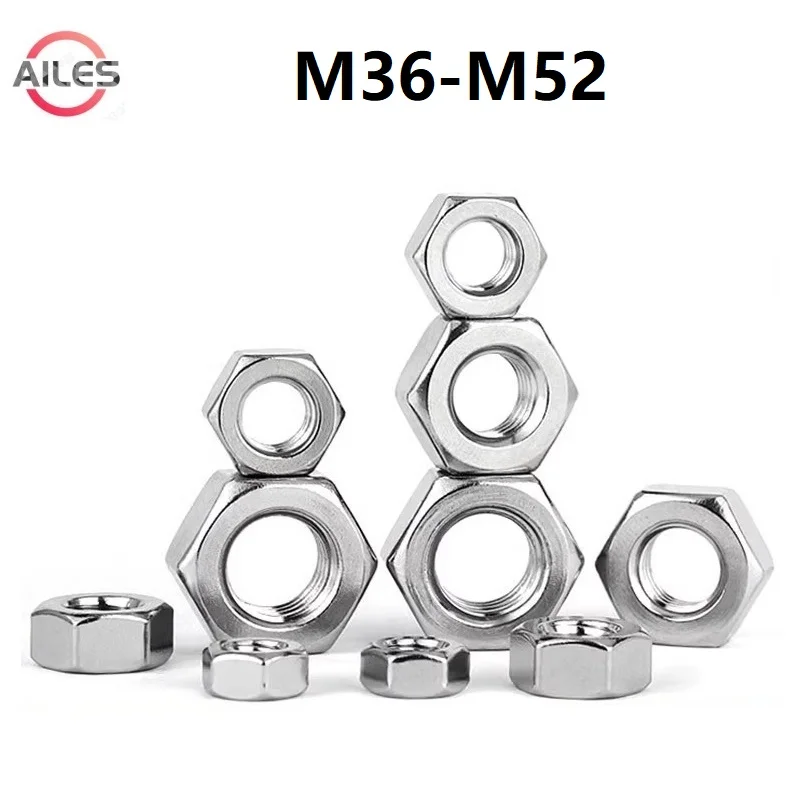 

UNF 304 Stainless Steel Serrated Nuts Hexagon Fine Pitch Nuts M36 M39 M42 M45 M48 M52 Hex Fine Tooth Nut