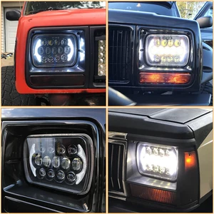 Jeep Wrangler için LED farlar, 5x7 Far için en iyi 10 satış, jeep xj, - №10