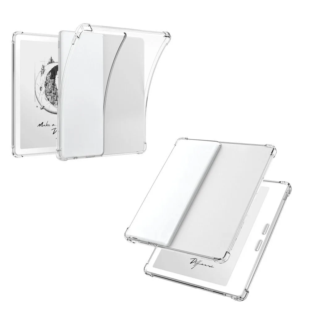 Shockproof 7inch E-Reader Case Wear Resistant Air Bag Protective Cover Transparent Anti-fall Back Shell for Onyx Boox Leaf5/5C