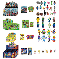 24Pcs Animation Action Toy Minecraft Animation Field Sonik Blind Box Action Doll Set PVC Model Toys Surprise Blind Box Toys