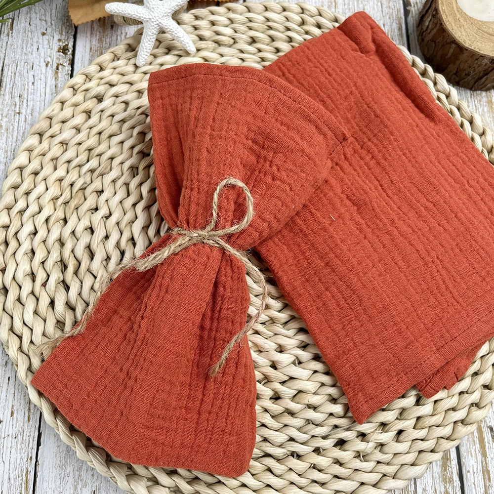 30PCS Gauze Cloth Napkins 40x40cm Large Napkins Cotton Thick Napkins Washable for Party Dinner Baby Shower Wedding Table Decor