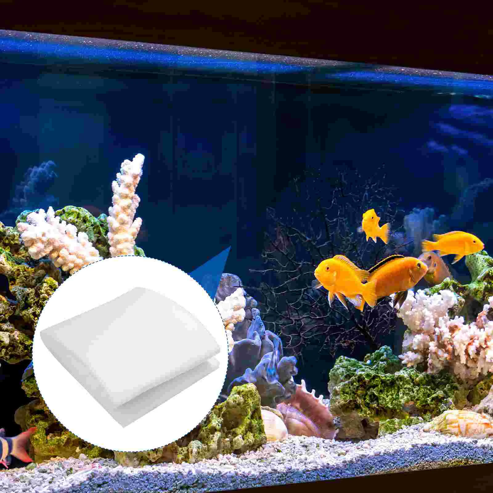 1 Roll 1Mx30CM Aquarium Fish Tank Pad Fiber Filter White Fiber Aquarium Biochemical Filter Pond Filtration Sponge Pad