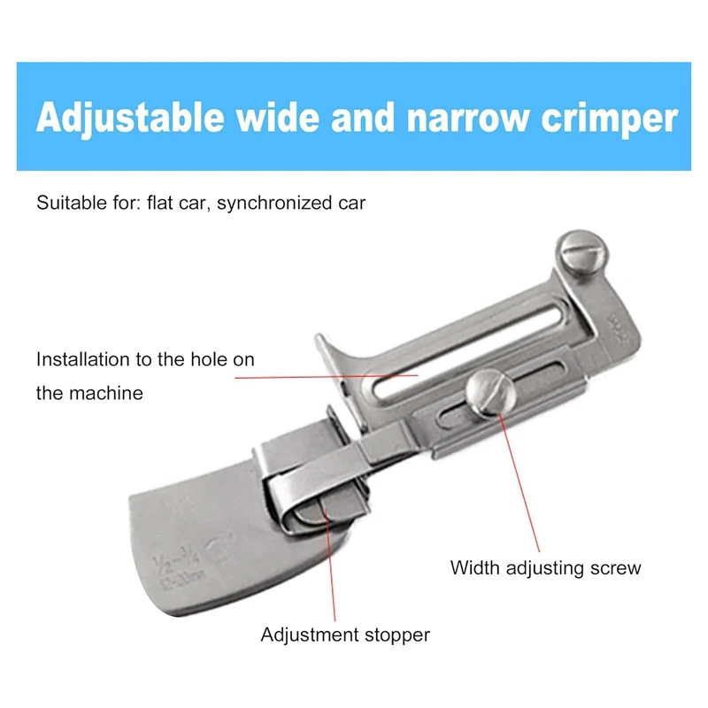 Sewing Rolled , Adjustable Width Rolled Hemmer Foot, Sewing Machine Rolled Hem Attachment Hemming Tool