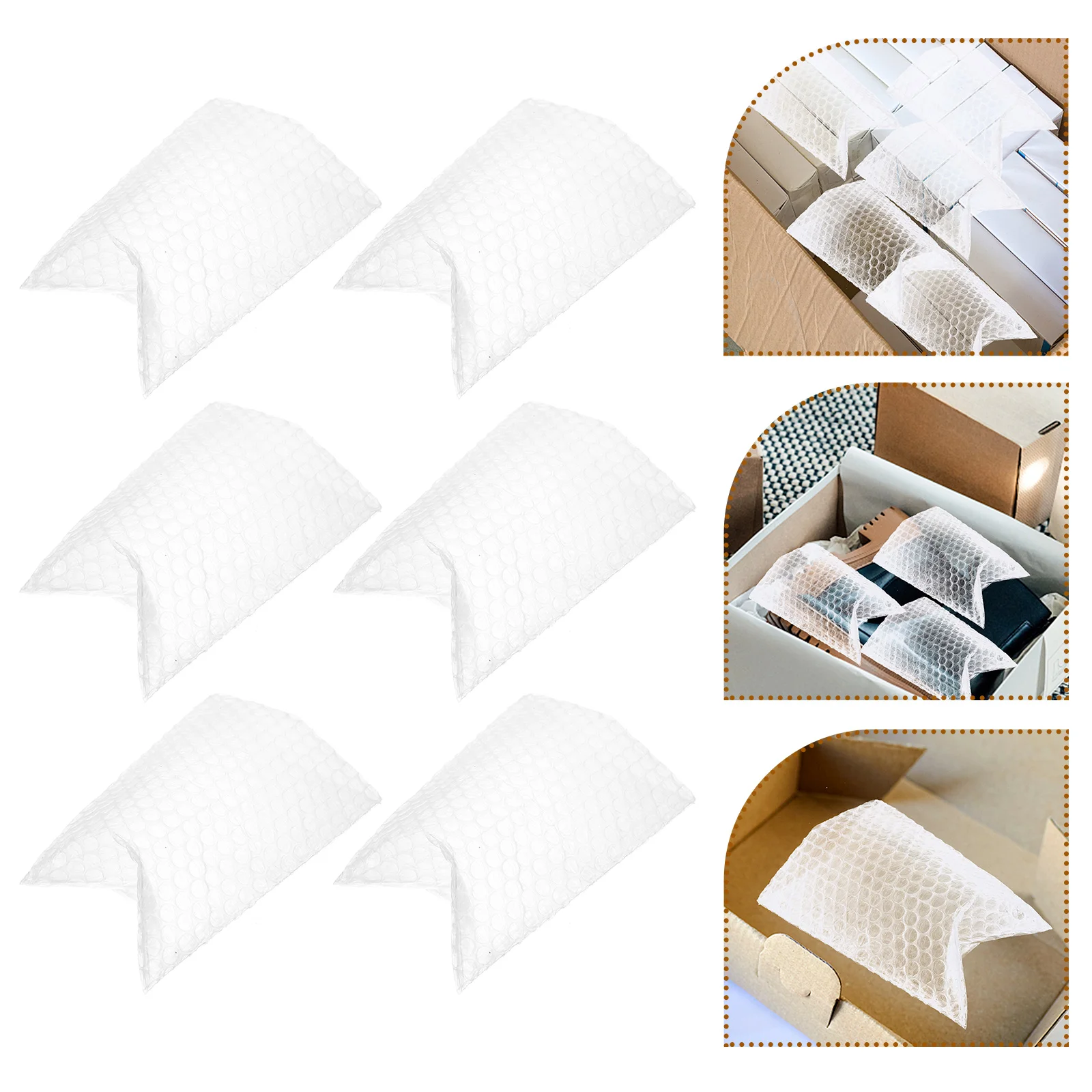 100 Pcs Bubble Bag Packing Pouch for Portable Plastic Storage Clear Small Business Packaging