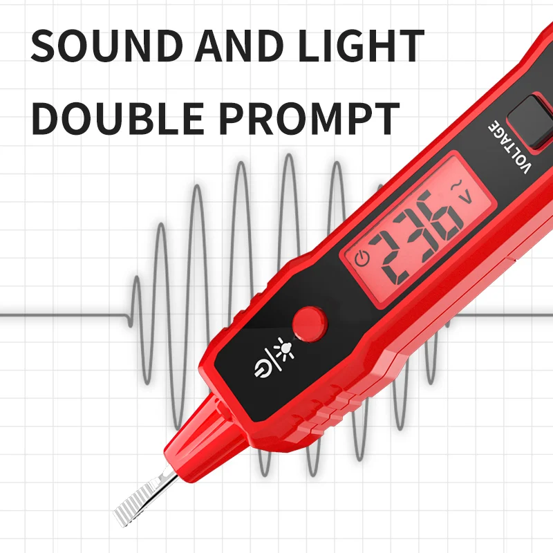 Smart Multifunctional Digital Display Electrician\'s Pen Tester Voltage Detector and Breakpoint Locator