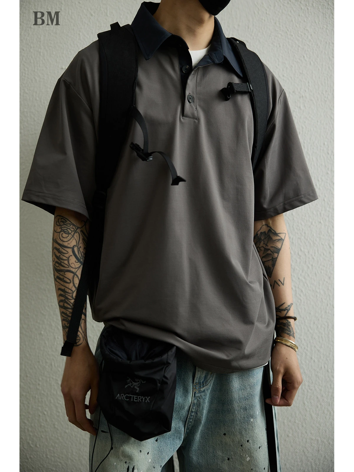 Unisex Summer Quick Dry Cooling Polo Shirt Preppy Contrast Collar Loose Fit Short Sleeve Casual Tee Male Trendy Breathable Tops