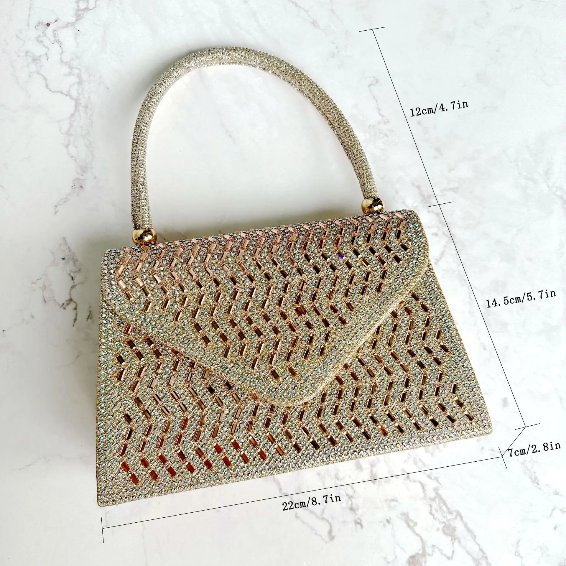 Rhinestone Handbag Women Clutches Nylon Bride Bag Purse Designer Evening Bags Party Wedding Clutch Wallet Fashion Shoulder Bag