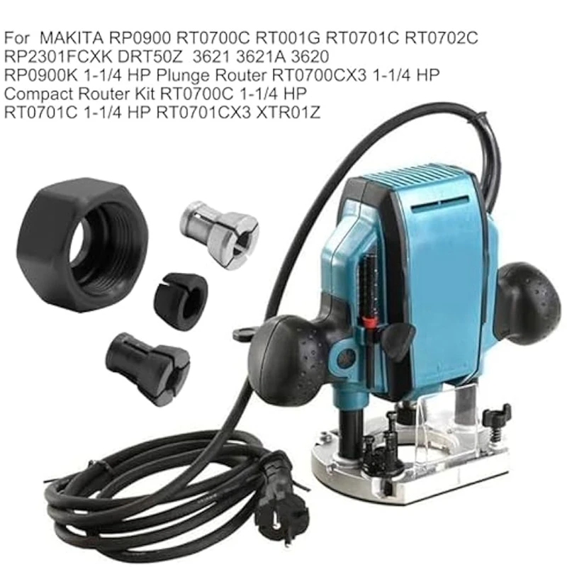 DTA5 Router Collet Kit 763637-1 6.35mm Collet for RP0900 RT0700C RT0701C RT0702C Router Replace Parts