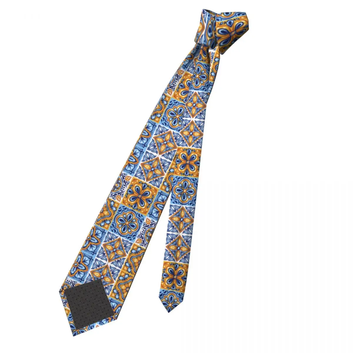 Mexican Southwest Tile Neckties Men Women Silk Polyester 8 cm Classic Mexico Tiles Neck Ties for Men Accessories Cravat Wedding