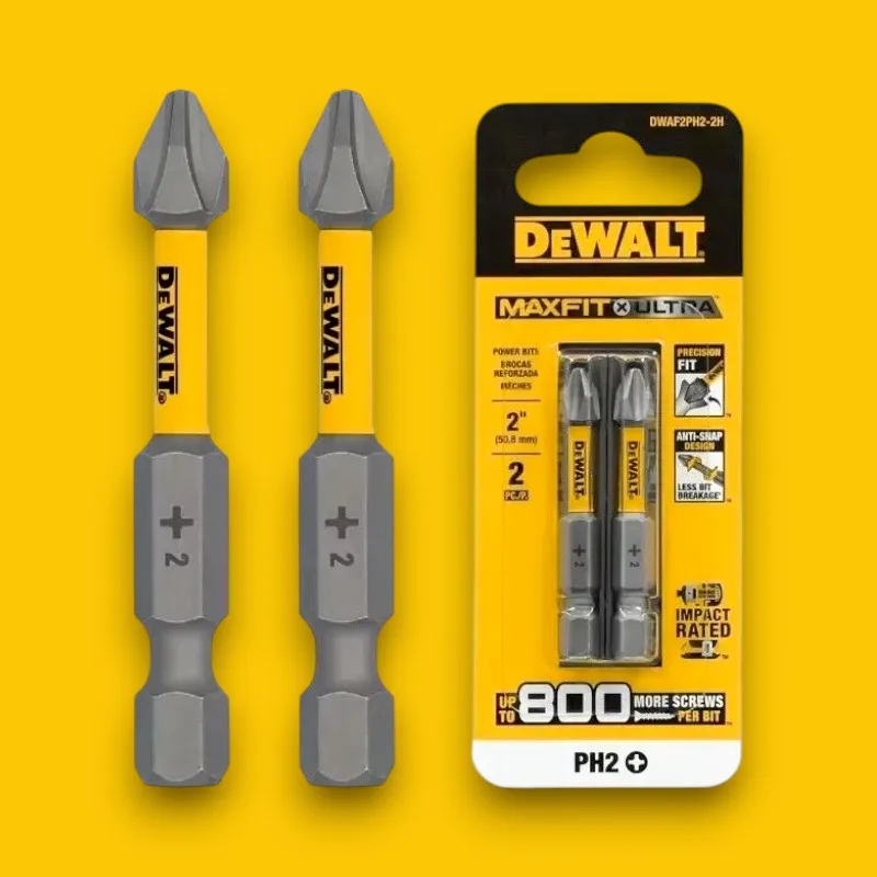 DEWALT Phillips Bit MAXFIT ULTRA™ 2IN PH2 2PK Power Tool Accessories Precision Fit Tip NO.DWAF2PH2-2H