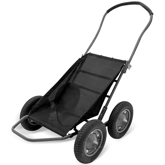 Wholesale Oversized  Steel Deer Hunting Vehicle Multi-Functional Folding Utility Gear Dolly 500 Pounds  4 Wheel OEM Customizable