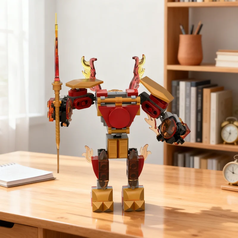 

103pcs MOC Kai S Mech Ninjago Model Building Blocks Construction Assemble DIY Creative Christmas Gift Idea Brick Toy Education