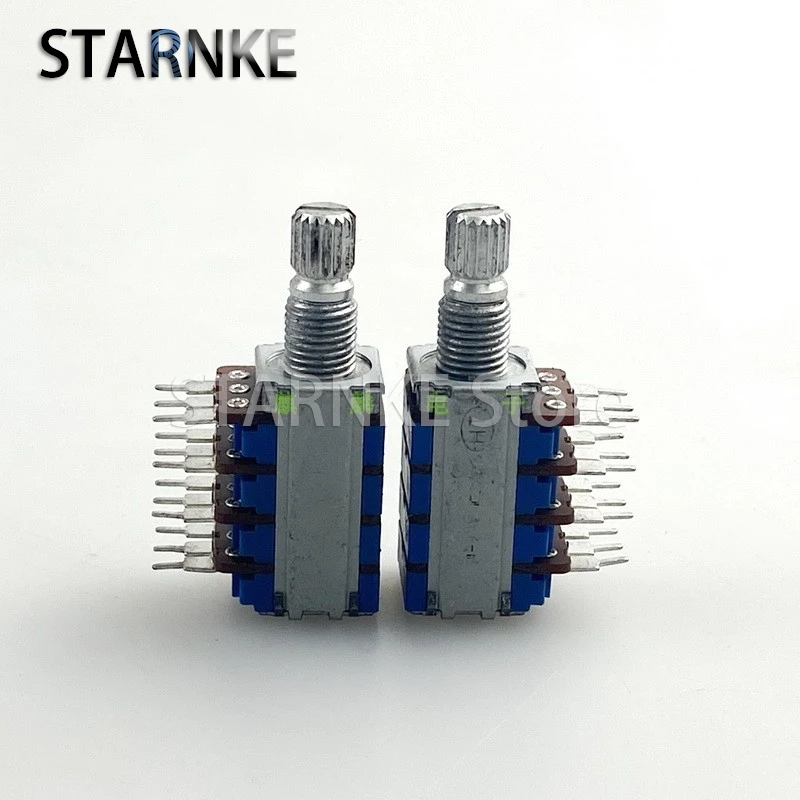 2PCS 12 Type Quadruple B20K C50K Amplifier Audio multi-channel Volume High And Low Volume Potentiometer