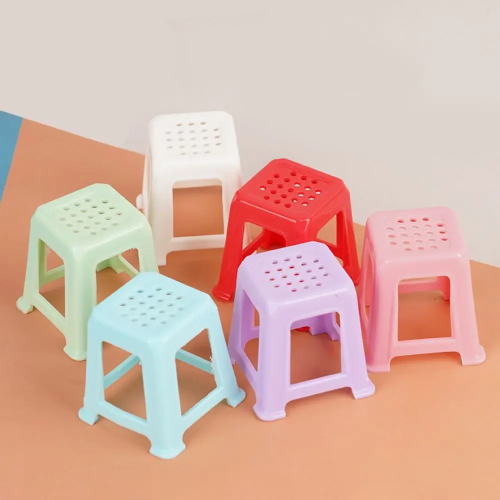 1/12 Mini Chinese Mahjong Table Set Of 4 Chairs Dollhouse Furniture Scene Set Up Every DIY Dollhouse Accessories