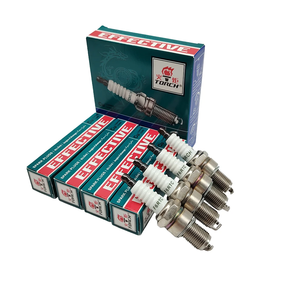 TORCH F6RTC Spark Plug NGK BPR6ES For Bosch WR6DC WR7DC for Champion RN9YC RN10YC Spark Plug,for Honda Gx160 Gx200 GX 270 Gx390