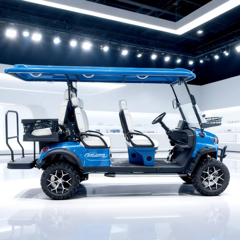 Fotografia 5: Novo Carrinho de Golfe Elétrico 2026 para 6 Passageiros com Bateria de Lítio Prática, Off-Road, 60V/72V, para Caça ao Ar Livre
