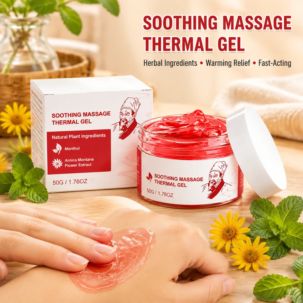 Herbal Warming Massage Gel for Body Joint Care Relieve Stiff Discomforts Deep Tissue Massage Relax Muscle Herbal Massage Cream